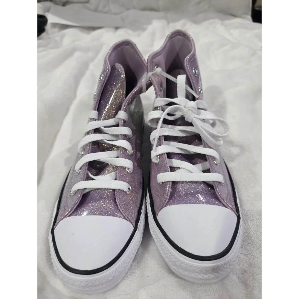 Converse Chuck Taylor All Star Girls Disco High-Top Sneakers Alt. Lilac Size 7